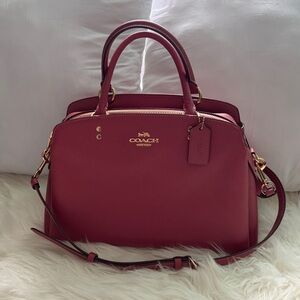 Coach Women's Burgundy Leather Satchel